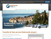 Tablet Screenshot of dubrovniktaxi.net